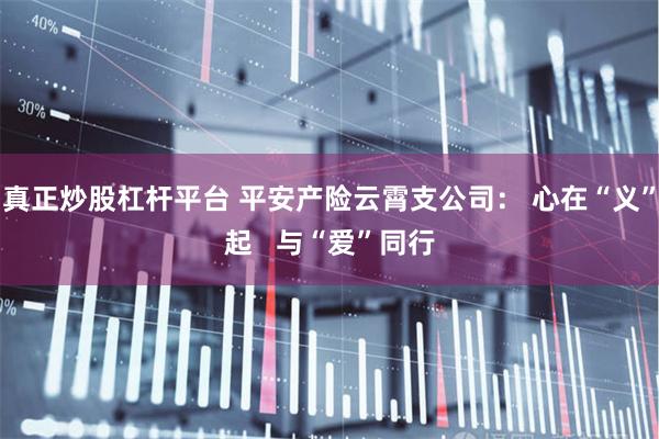 真正炒股杠杆平台 平安产险云霄支公司： 心在“义”起   与“爱”同行