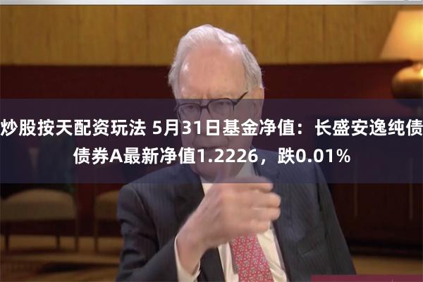 炒股按天配资玩法 5月31日基金净值：长盛安逸纯债债券A最新净值1.2226，跌0.01%