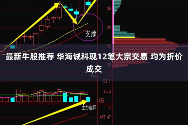 最新牛股推荐 华海诚科现12笔大宗交易 均为折价成交