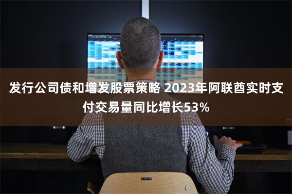 发行公司债和增发股票策略 2023年阿联酋实时支付交易量同比增长53%