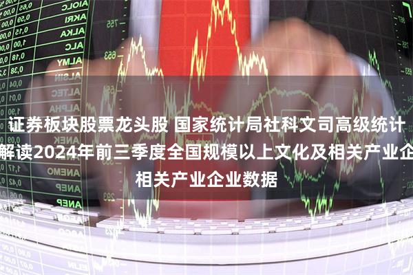 证券板块股票龙头股 国家统计局社科文司高级统计师张鹏解读2024年前三季度全国规模以上文化及相关产业企业数据